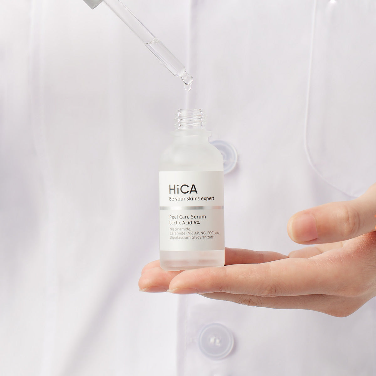 HiCA-Peel Care Serum Lactic Acid 6%-4-AHA-Revitalizes uneven skin tone